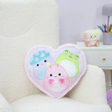 Squishmallows heart-shaped cushion lavender 34x30cm, UK version
