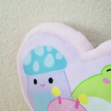 Squishmallows heart-shaped cushion lavender 34x30cm, UK version