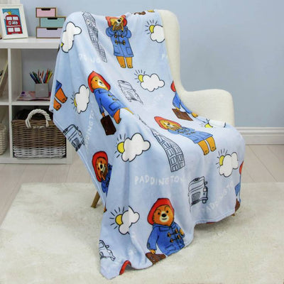 Argos Paddington Bear Fleece Throw Blue 100x150cm- Buy online at McGrocer