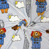 Paddington Bear fleece throw blue 100x150cm (British brand)