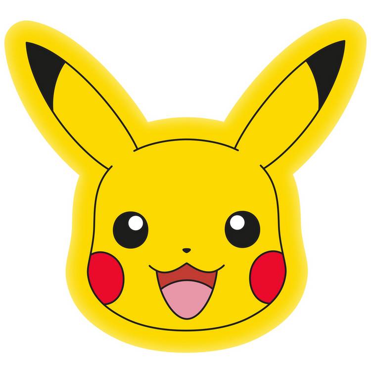 Pokémon Pikachu shaped cushion 35x35cm, UK version