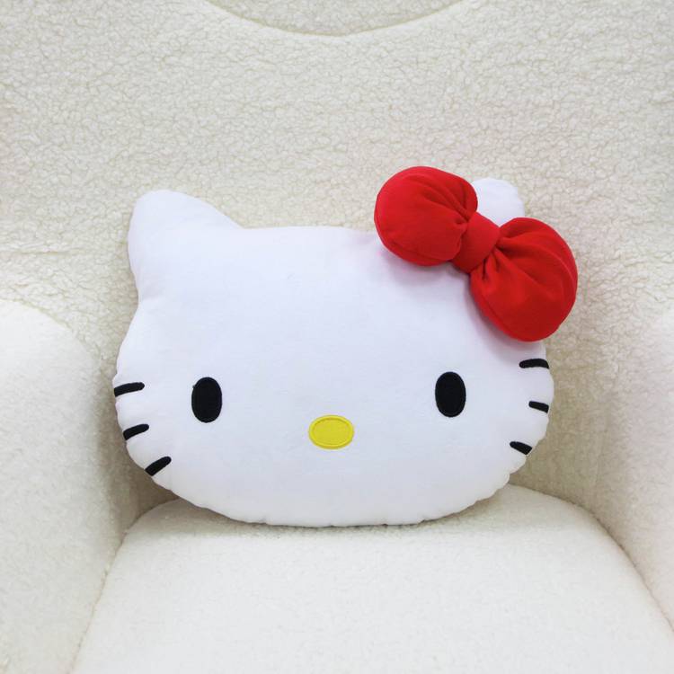Hello Kitty shaped cushion white 35x30cm, UK version