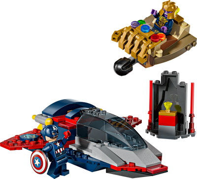 Lego LEGO Captain America vs Thanos Romkamp Sett 107 deler Byggeeske- Kjøp online hos McGrocer