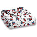 Hello Kitty fleece throw white 100x150cm, imported from the UK