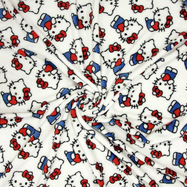 Hello Kitty fleece throw white 100x150cm, imported from the UK