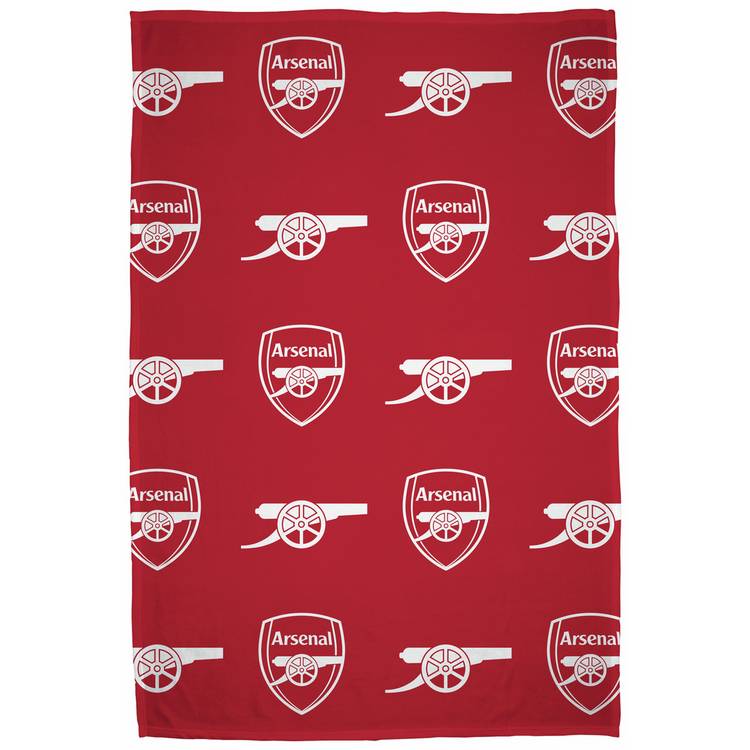 Arsenal FC fleece throw red 100x150cm, imported from the UK
