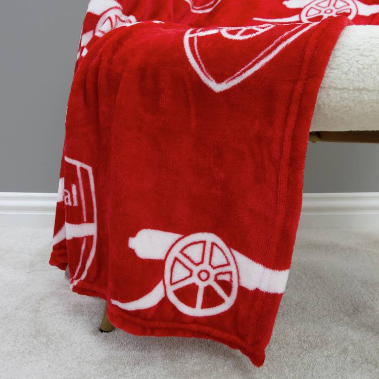 Arsenal FC fleece throw red 100x150cm, imported from the UK
