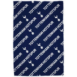 Tottenham Hotspur fleece throw dark blue 100x150cm - British product