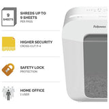 Fellowes LX50 cross cut shredder 17 litre, imported from the UK