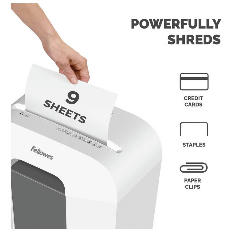 Fellowes LX50 cross cut shredder 17 litre, imported from the UK