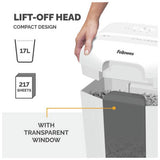 Fellowes LX50 cross cut shredder 17 litre, imported from the UK
