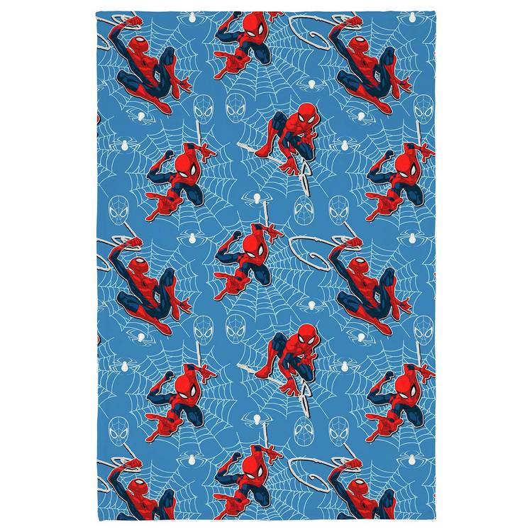 Spiderman fleece throw blue 100x150cm (British brand)