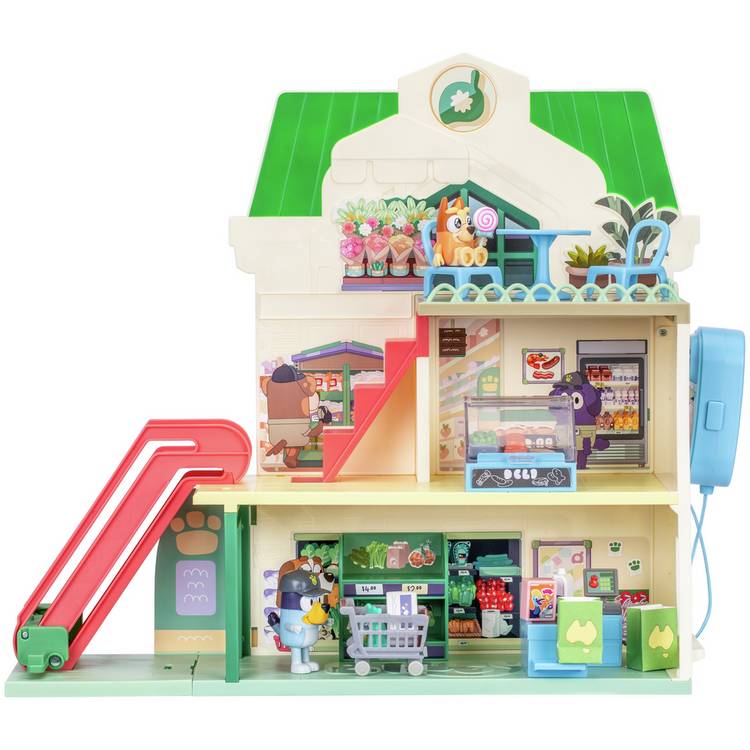 Bluey Supermarket Playset with exclusive figures (British brand)