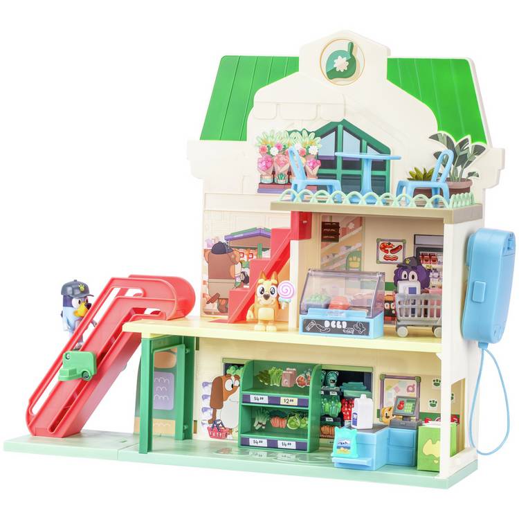 Bluey Supermarket Playset with exclusive figures (British brand)