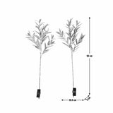 Argos Home light up faux olive branches set of 2 (British brand)