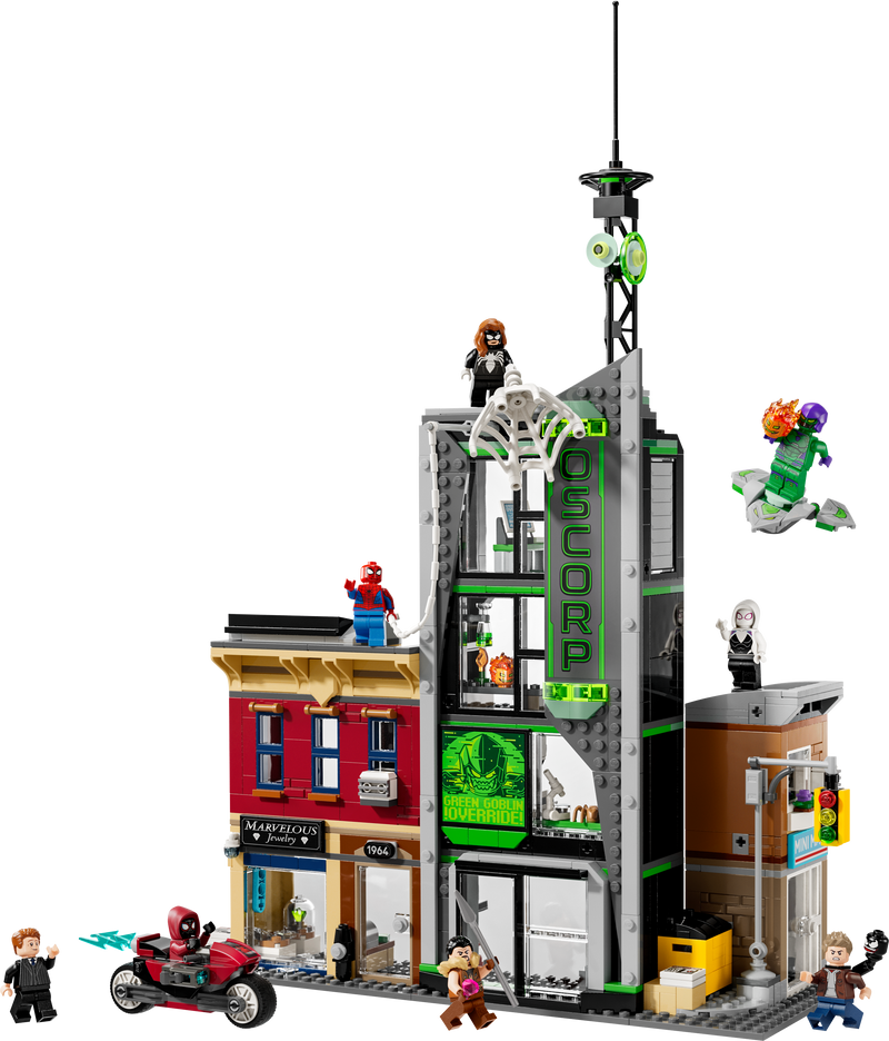 LEGO building set Spider-Man vs. Oscorp 808 pieces (British brand)