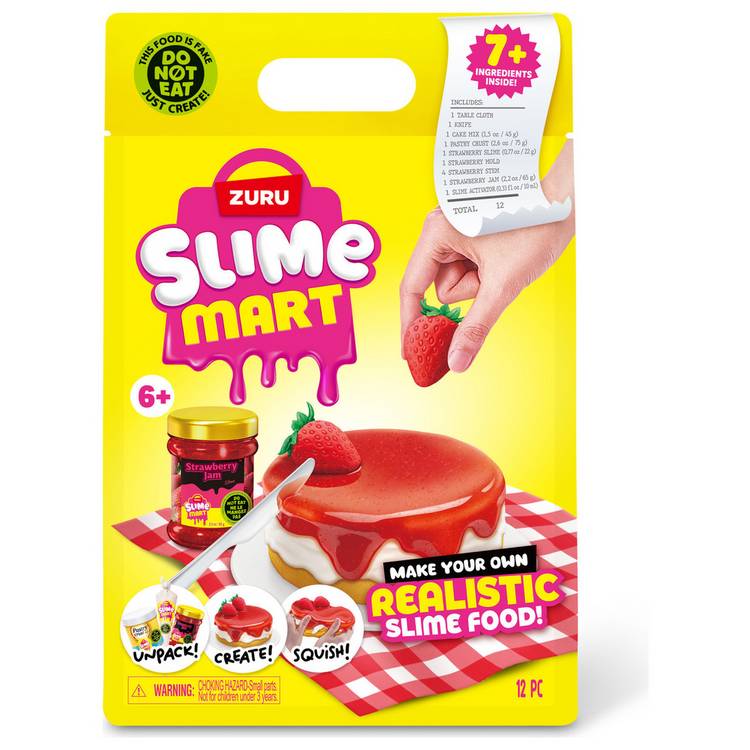Zuru Slime Mart strawberry cheesecake slime kit, imported from the UK