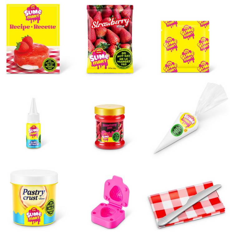 Zuru Slime Mart strawberry cheesecake slime kit, imported from the UK