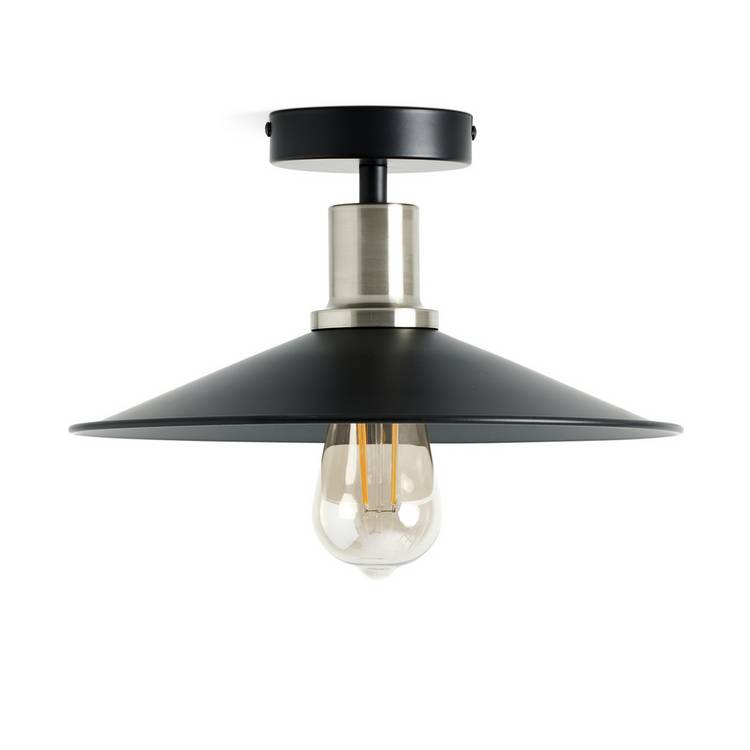 Argos Home Pixie flush ceiling light black, UK version
