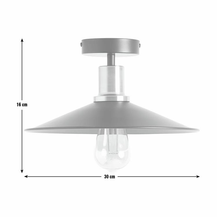 Argos Home Pixie flush ceiling light black, UK version