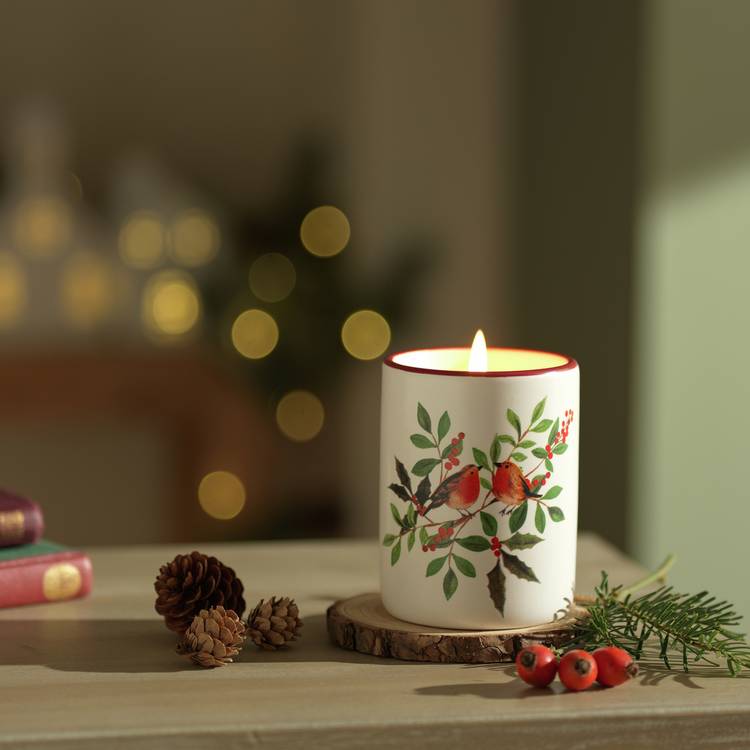 Argos Home Christmas Spice candle 9cm, UK version