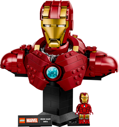 Lego LEGO Iron Man MK4 Bust Model Kit Building Set 436 Pieces- Buy online at McGrocer