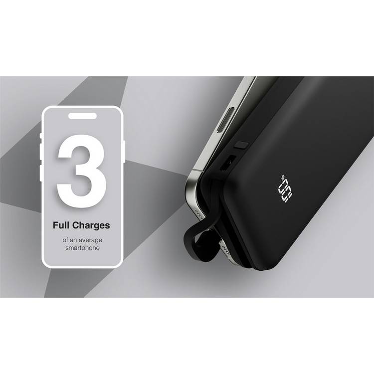 Juice 12000mAh portable power bank black (British brand)