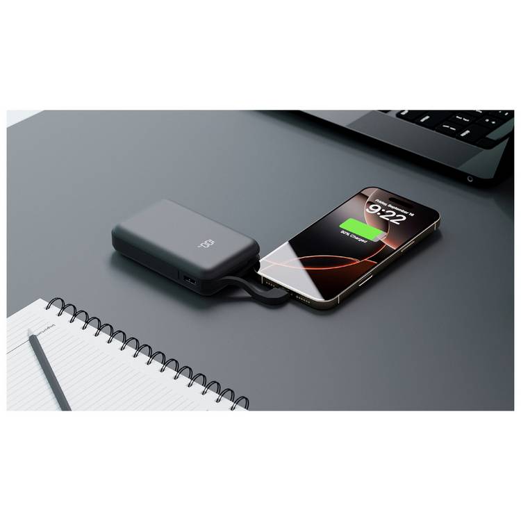 Juice 12000mAh portable power bank black (British brand)