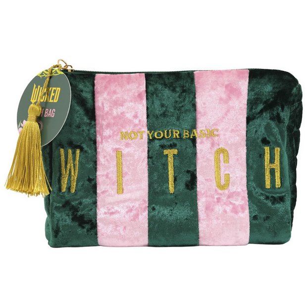 Wicked bathing gift set with shower gel body puff and wash bag - British product