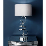 Argos Home sculptural swirl table light in grey, UK version