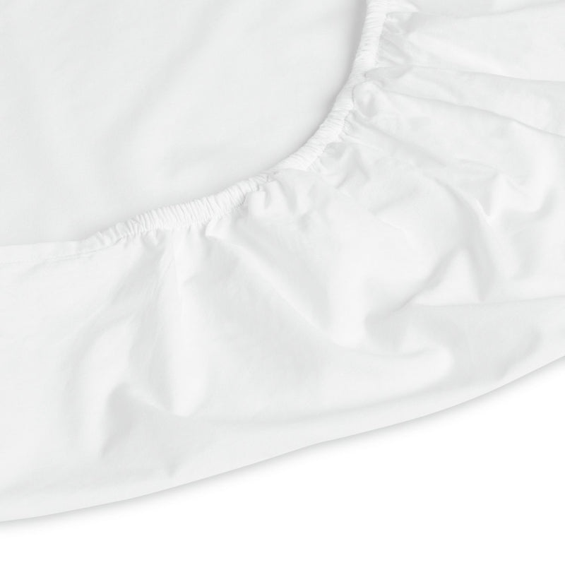 Habitat Cotton Rich 180 TC White Fitted Sheet - Small Double