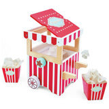 Chad Valley wooden popcorn maker with kernels and boxes (British brand)