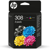 Argos HP 308 Original Ink Cartridge Pack of 2 - Black & Tri-Colour- Buy online at McGrocer