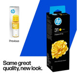 HP 31 high yield yellow ink bottle 70ml, UK version