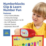 Numberblocks Clip & Learn educational toy, imported from the UK
