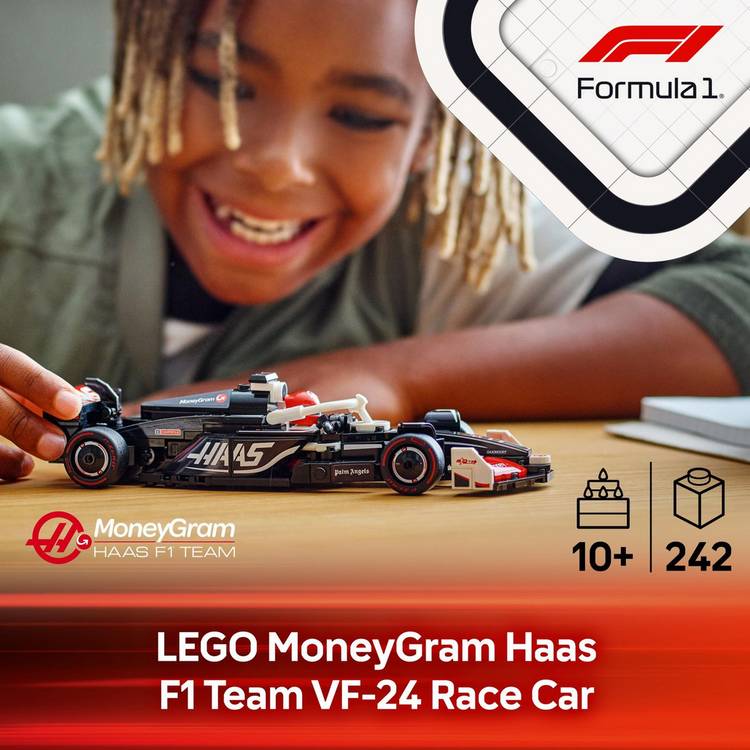 LEGO Speed Champions Haas F1 car 242 pieces - British product