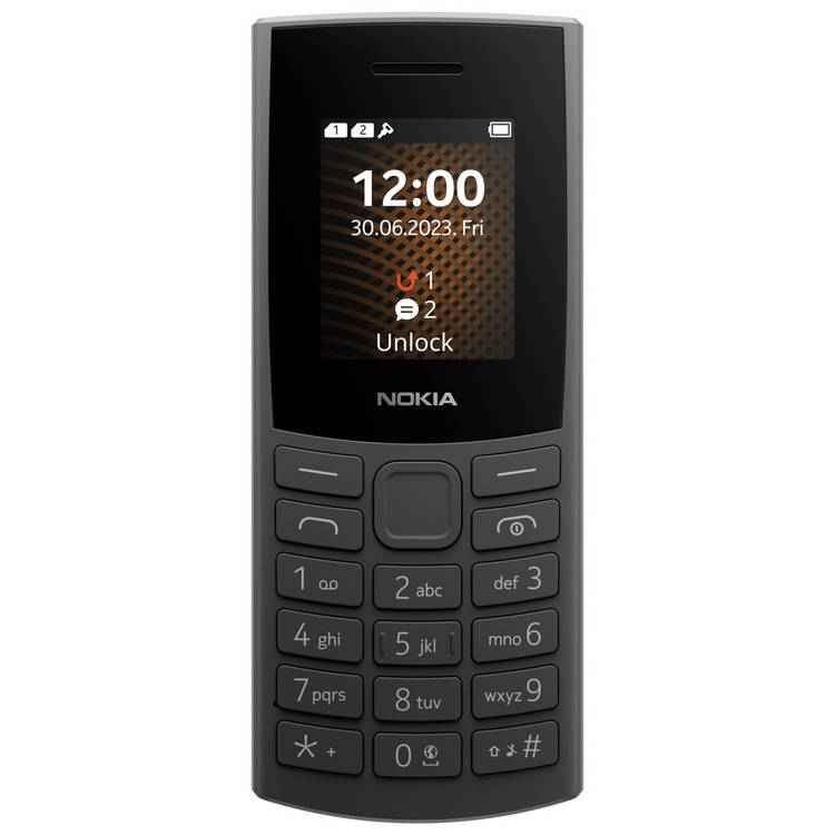 Vodafone Nokia 105 2nd Edition mobile phone Charcoal - British product
