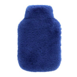 Habitat hot water bottle with blue faux fur cover 1L - British product