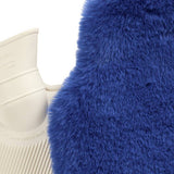 Habitat hot water bottle with blue faux fur cover 1L - British product