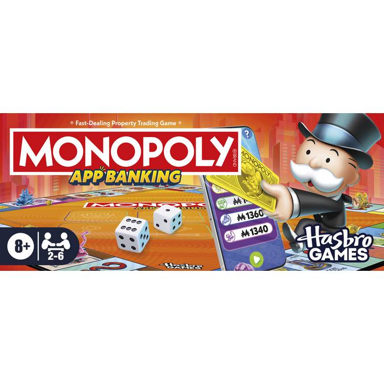 Monopoly App Banking Game board game box UK version