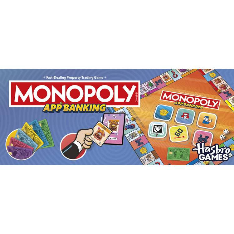 Monopoly App Banking Game board game box UK version