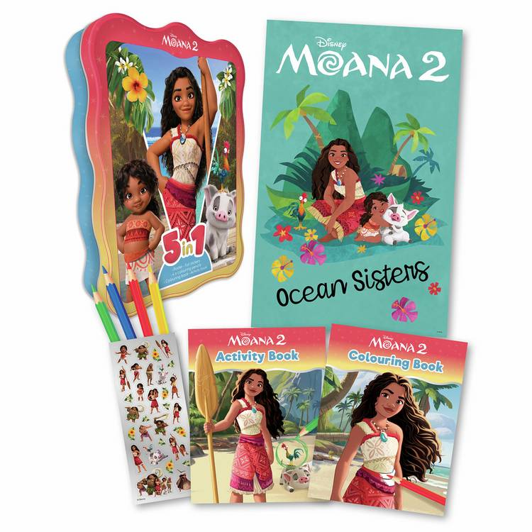 Igloo Books Disney Moana2 5-in-1 activity book - British product