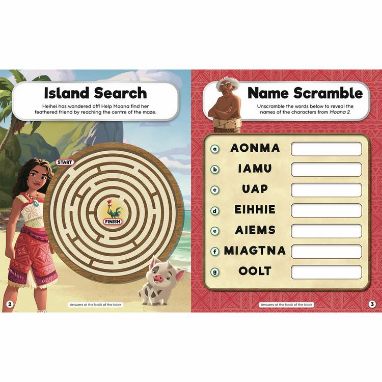 Igloo Books Disney Moana2 5-in-1 activity book - British product