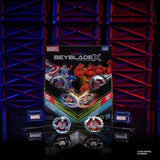 Beyblade X Marvel Shore Pack spinning top set, UK version