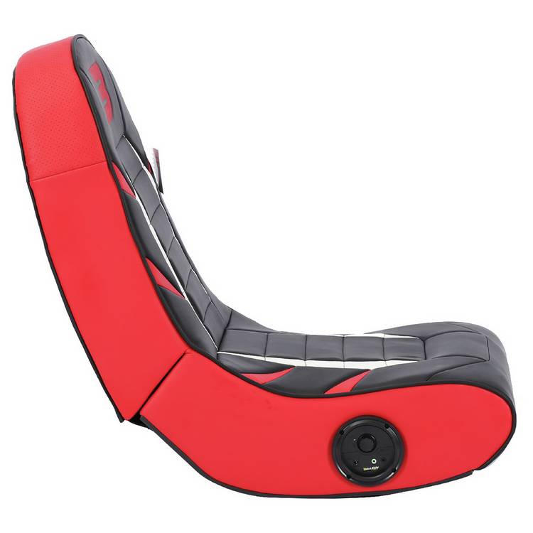 BraZen Python gaming chair red compact floor rocker - British product