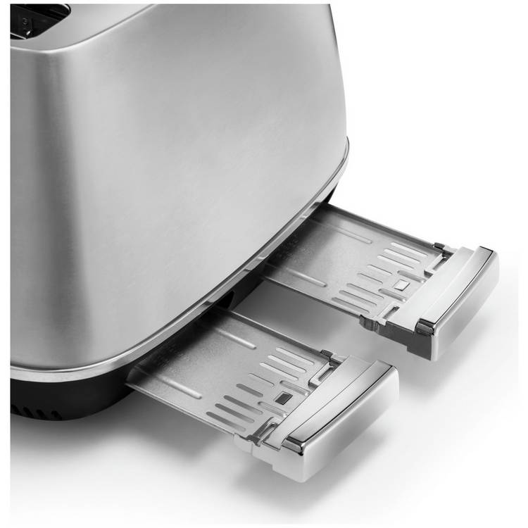 De'Longhi 4-slice stainless steel toaster - British product