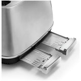De'Longhi 4-slice stainless steel toaster - British product
