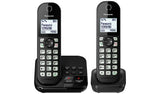 Panasonic cordless phone twin handset with answer machine - British product