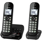 Panasonic cordless phone twin handset with answer machine - British product