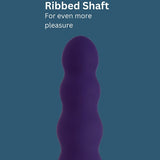 Nauti silicone ribbed vibrator, imported from the UK
